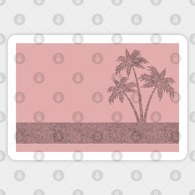 Palm Tree Vintage Style Mid Century Modern MCM 50s Retro Sticker by FruitflyPie